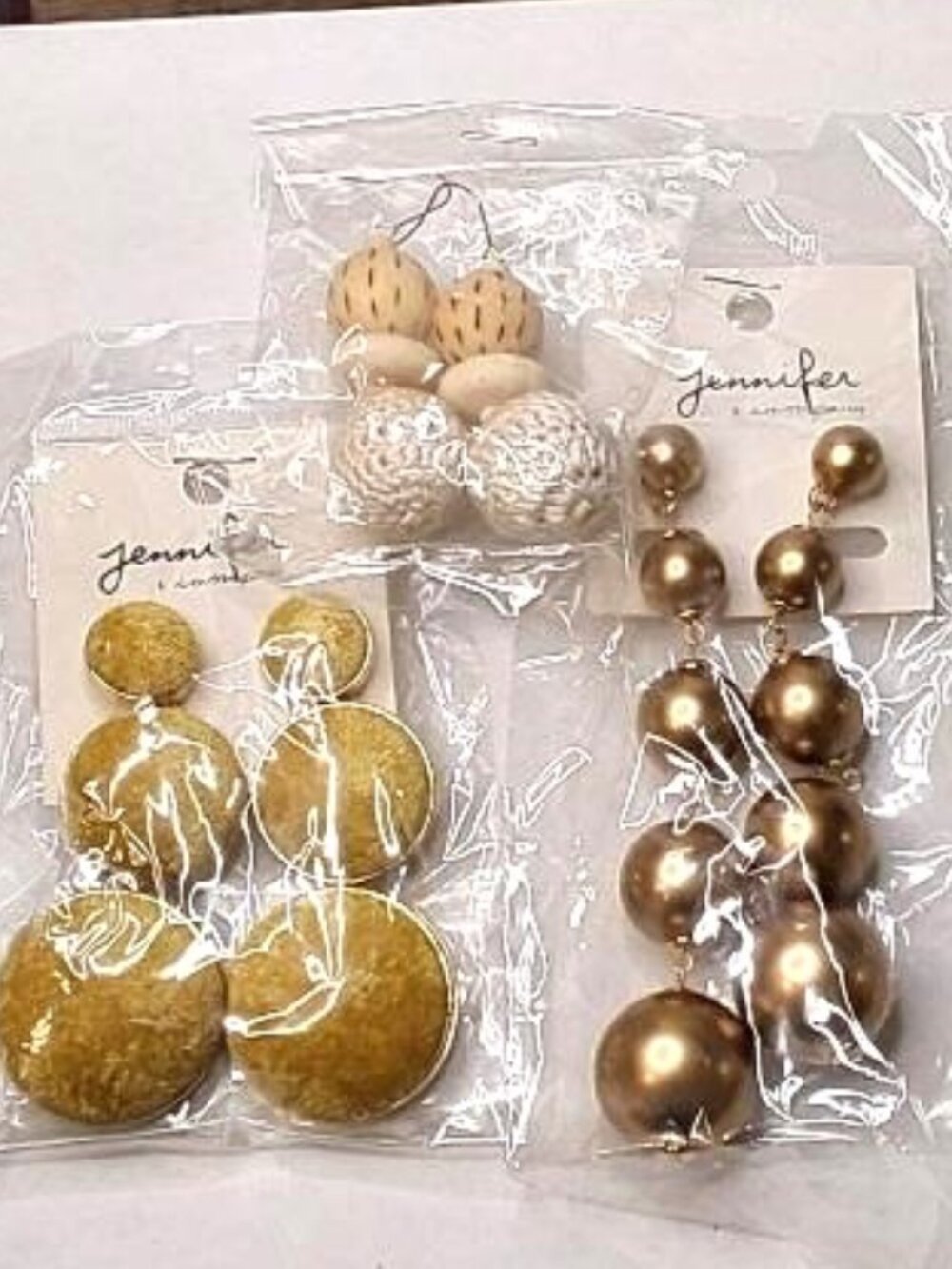 Trio of Pierced Statement Earrings